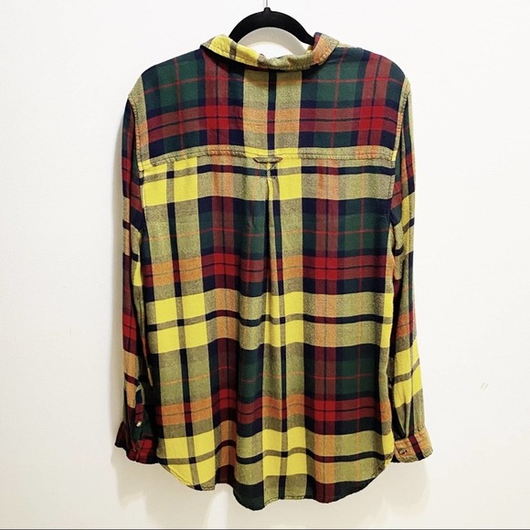 American Eagle Plaid Boyfriend Fit Button Shirt AHH-MAZINGLY SOFT L - Picture 3 of 6